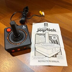 Atari Plug & Play TV Games Joystick Controller 10 Classic Games Untested RCA